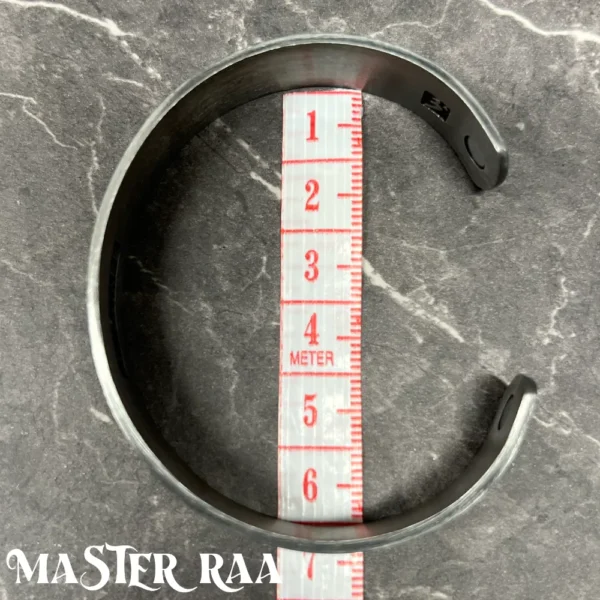 Copper Bangle – Laid Flat with Ruler for Size