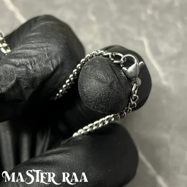 Sacred Geometry Necklace – Silver Clasp Detail